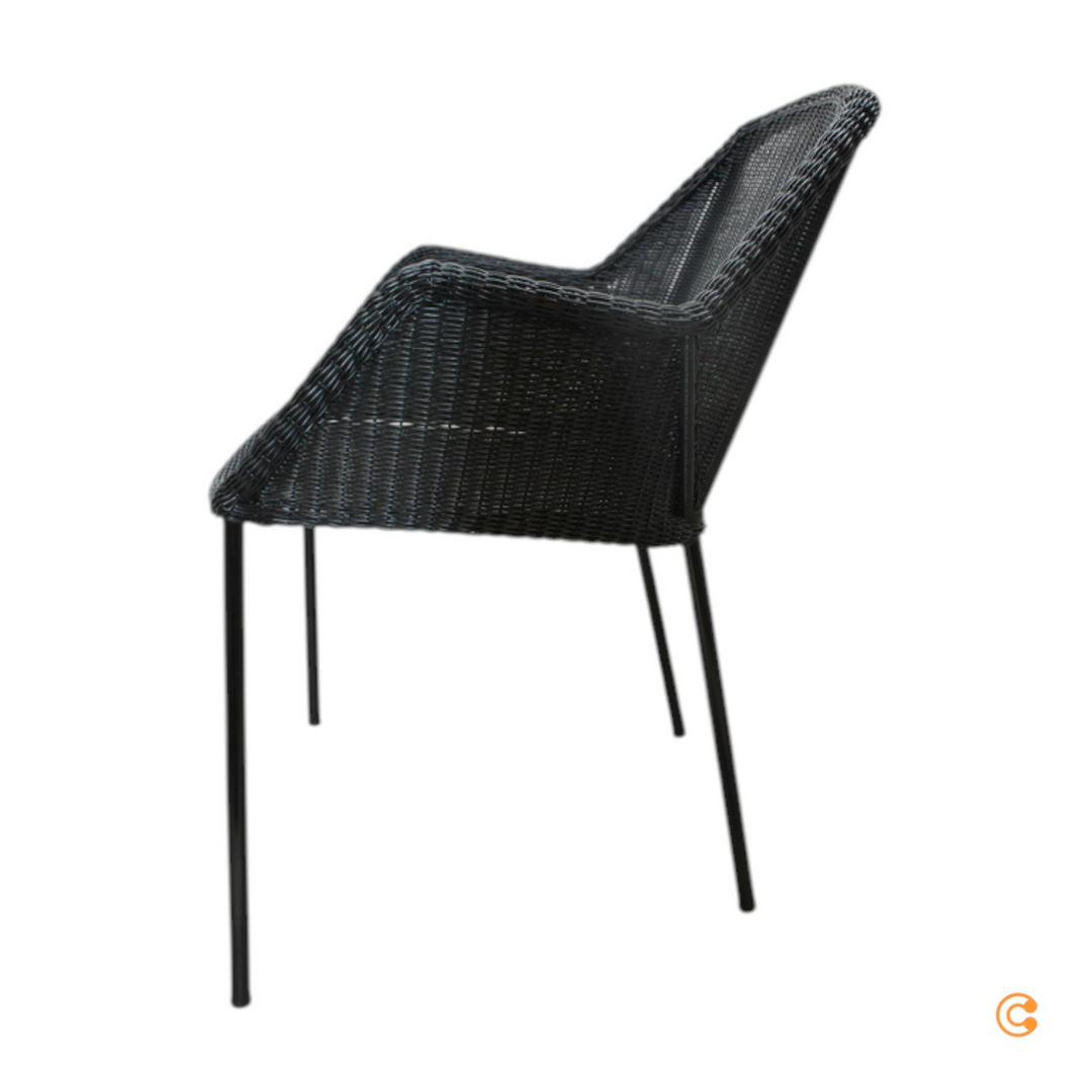 Cane Line Breeze Sessel Stapelbar Outdoor Schwarz Gartenstuhl Siehe Text/Foto B-Ware - 5711877008192