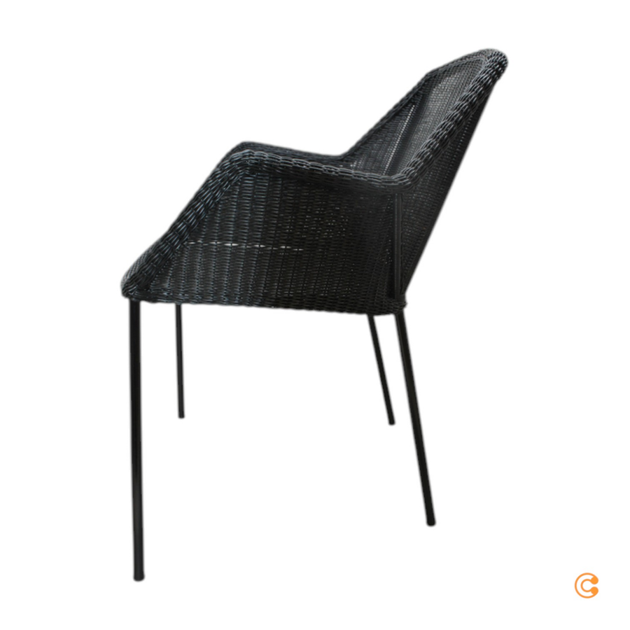 Cane Line Breeze Sessel Stapelbar Outdoor Schwarz Gartenstuhl Siehe Text/Foto B-Ware - 5711877008192