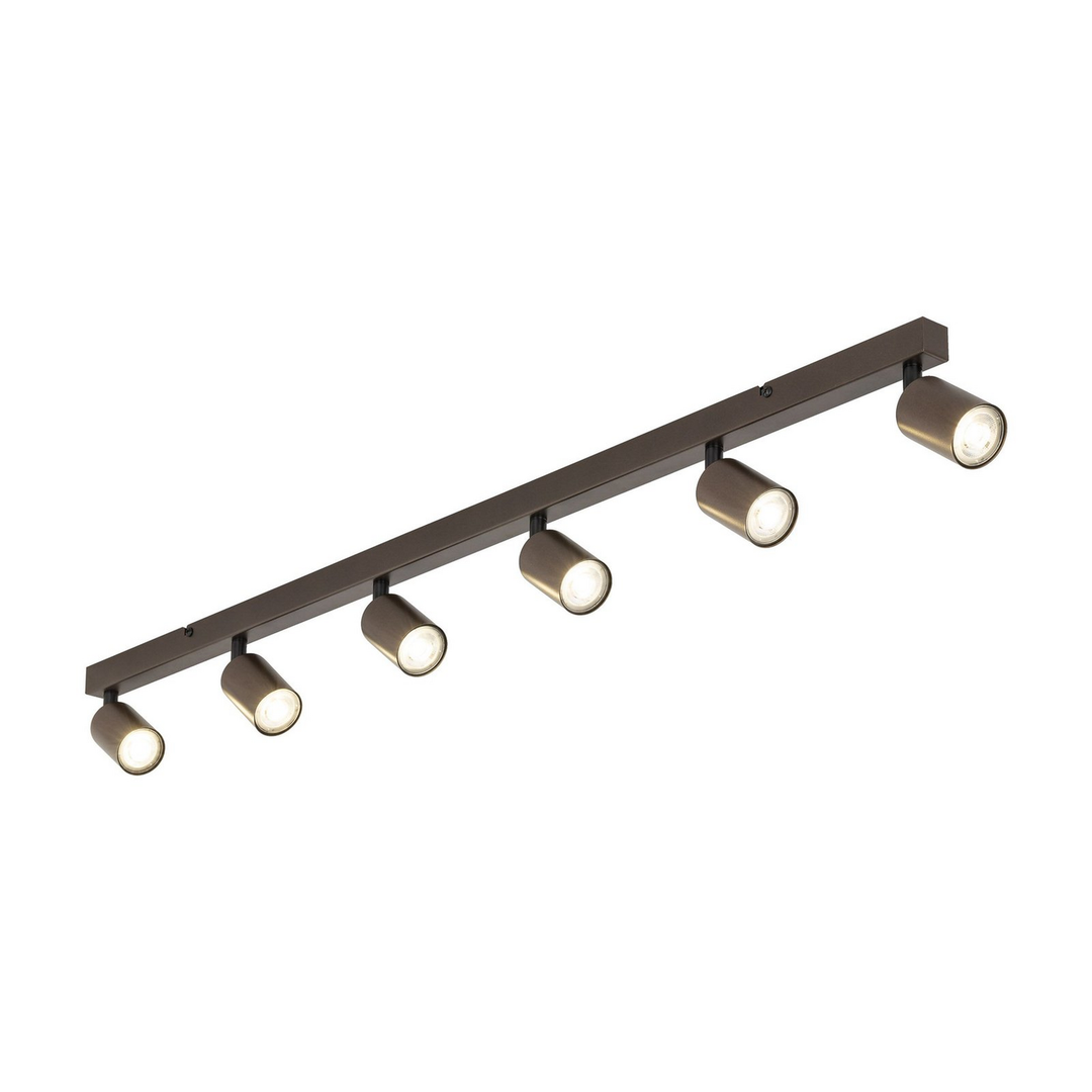 Deckenspot Top Justierbar Braun Sechsflammig Linear Deckenlampe Lampe Leuchte B-Ware - 5901780561833