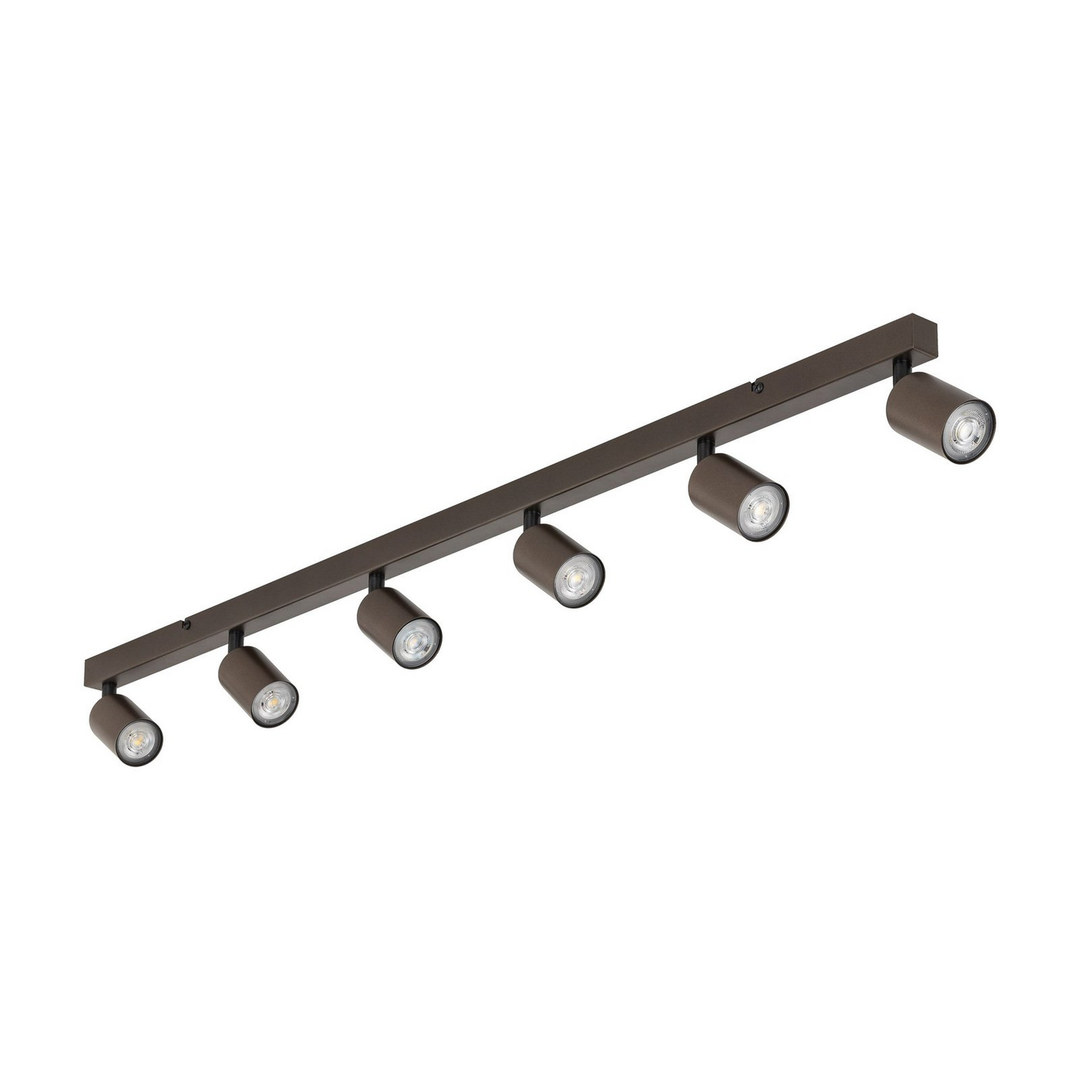 Deckenspot Top Justierbar Braun Sechsflammig Linear Deckenlampe Lampe Leuchte B-Ware - 5901780561833