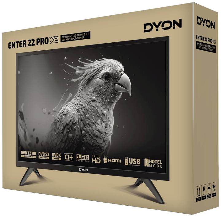 Dyon Enter 22 Pro X2 55 Cm (22 Inch) Full Hd Tv Fernseher Siehe Text/Foto B-Ware - 4260552544261