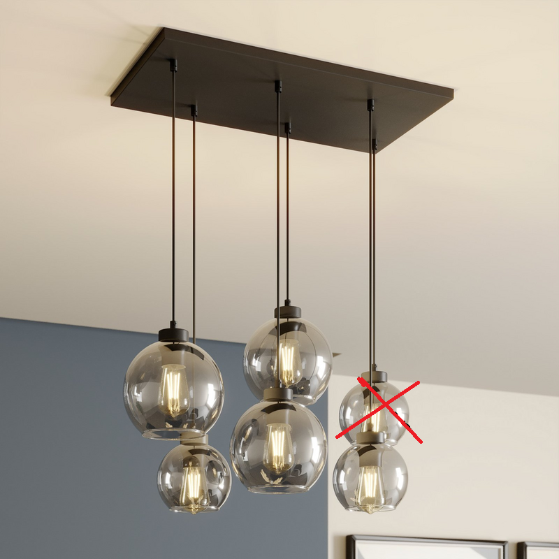 Euluna Hängeleuchte Cubus Hängelampe Lampe Leuchte Sechsflammig Siehe Text/Foto B-Ware - 5901780528331