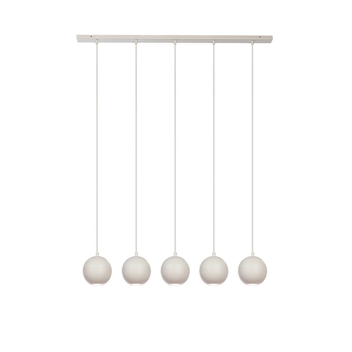 Helam Midway Hängeleuchte Pendelleuchte Lampe 5 Flammig Länglich Sandfarben Spot B-Ware - 5902349236513