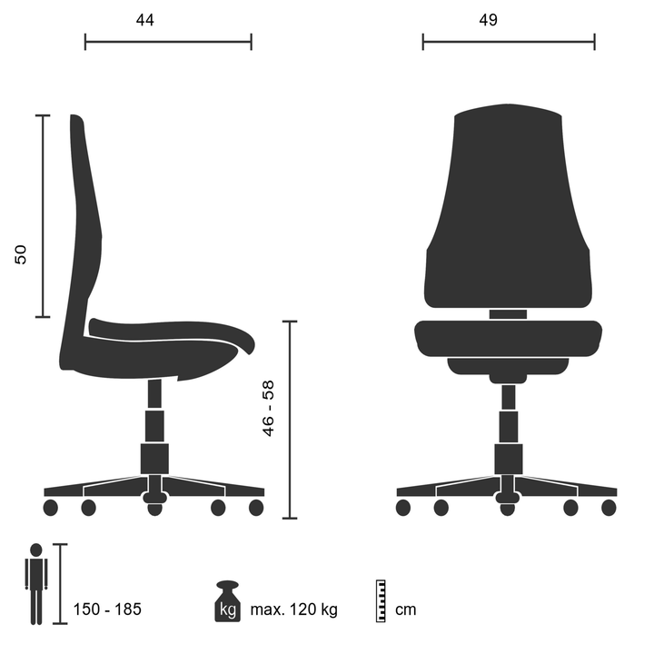 Hjh Office Bürostuhl Chefsessel Drehstuhl Porto Eco Netz Schwarz Siehe Text B-Ware - 4260182536261