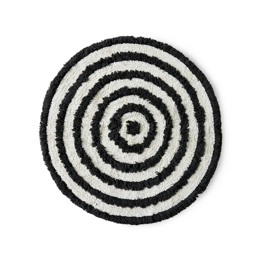 H Kliving Runde Badezimmermatte Badteppich Badmatte Bad Matte ø 120 Cm Monochrome B-Ware - 8718921057547
