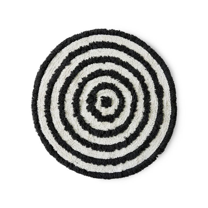 H Kliving Runde Badezimmermatte Badteppich Badmatte Bad Matte ø 120 Cm Monochrome B-Ware - 8718921057547