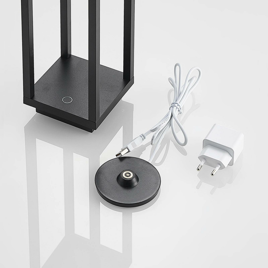 Lucande Mirina Led Außenlaterne Laterne Lampe Leuchte Usb Touchdimmer Schwarz B-Ware - 4251096599503