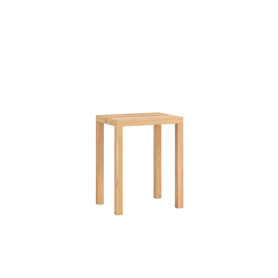 Moebe Peg Hocker Sitzmöbel Holzstuhl Eiche Geölt H 44 Cm Möbel Sitz Stuhl B-Ware - 5713520017834