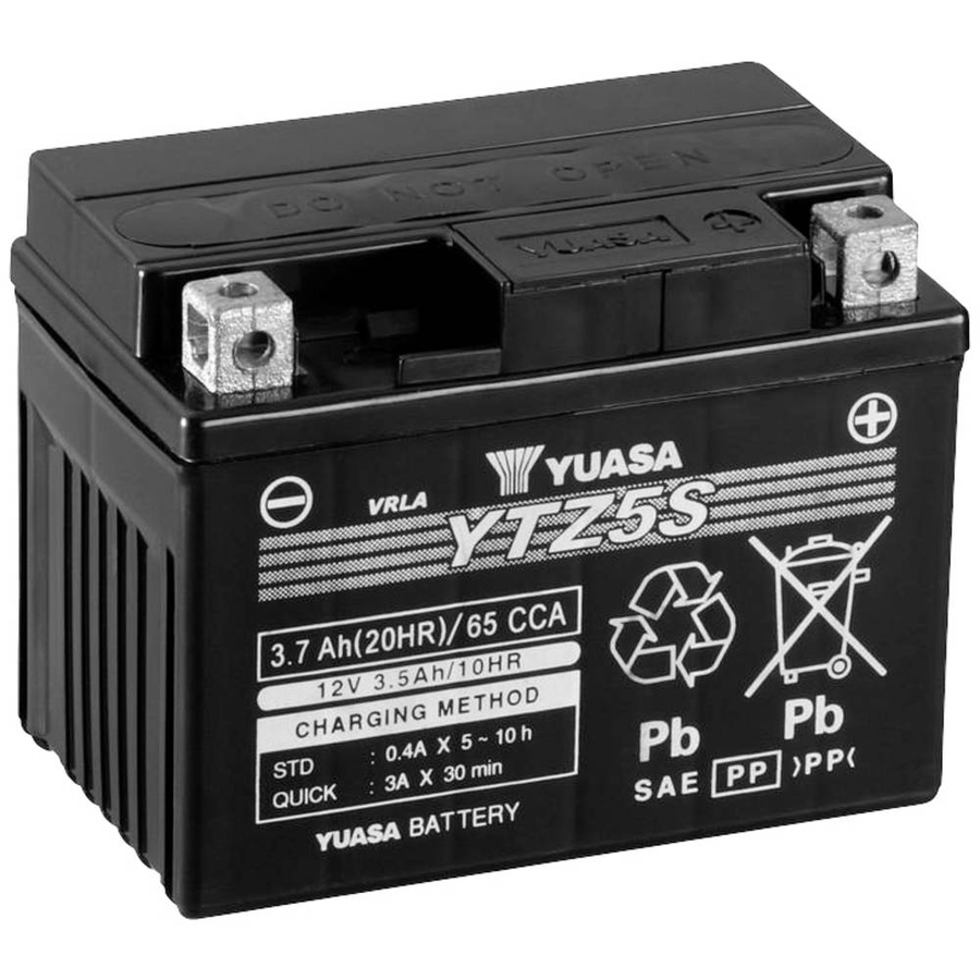 Yuasa Ytz5 S Motorradbatterie Starterbatterie 12 V 3.5 Ah Rollerbatterie B-Ware - 5050694007101